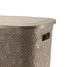 Kosz na pranie 55L FANCY beż